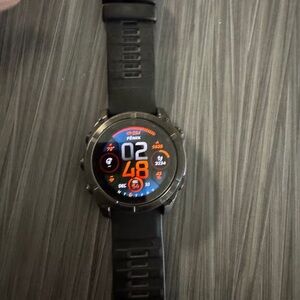 Garmin Black Smartwatch with Round Display